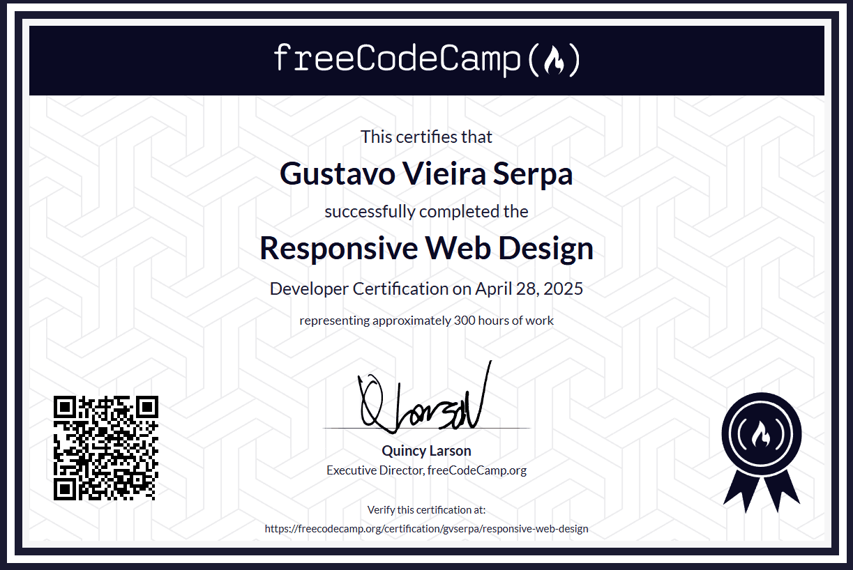 FreeCodeCamp badge